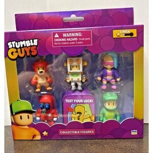 Stumble Guys Series 2 Collectible Figures 6 Pack w/ Mystery Figure New